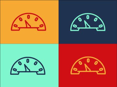 Eski Araç Kontrol Paneli Logo Şablonu, Basit Düz Araç Simgesi, Kontrol Paneli, Araç