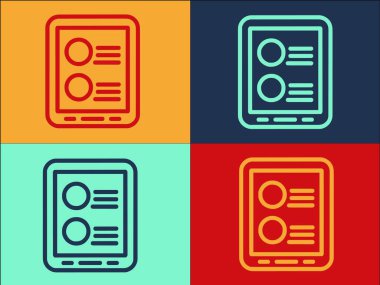 Çevrimiçi İş Konumu Logo Şablonu, Basit Düz İş Simgesi, Çevrimiçi, İş