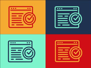 Çevrimiçi Gizlilik Logo Şablonu, Çevrimiçi Basit Düz Simge, Gizlilik, Güvenlik