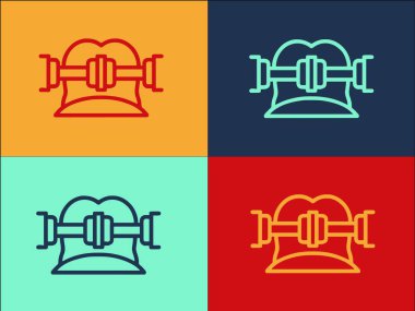 Oral Parça Logo Şablonu, Diş, Ağız, Diş Hekimliği Basit Düz Simgesi