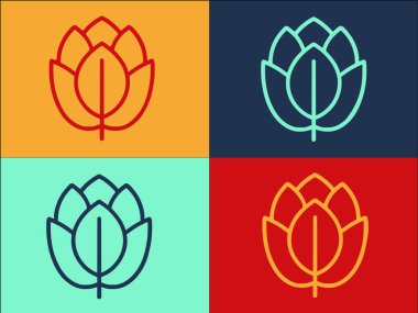 Organik Enginar Logo Şablonu, Organik, Enginar, Sağlıklı