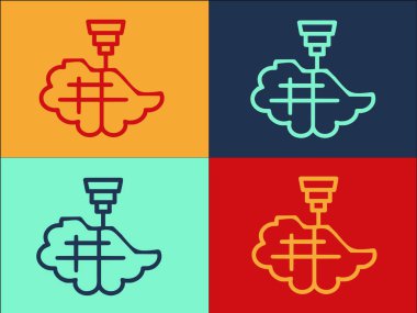 Organ Biyobasım Logosu Şablonu, Teknolojinin Basit Düz Simgesi, İnsan ve Tıp