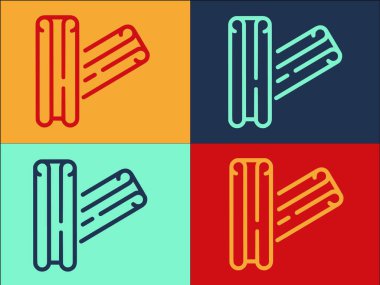 Organik Tarçın Baharat Logo Şablonu, Basit Düz Baharat Simgesi, Organik, Tarçın