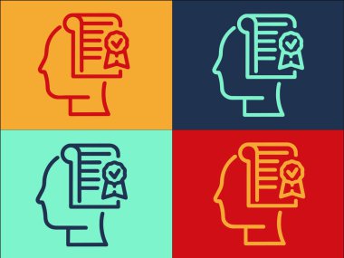 Dış kaynak Yönetim Planı Logo Şablonu, Basit Düz İşletme Simgesi, Yönetim, Çalışma