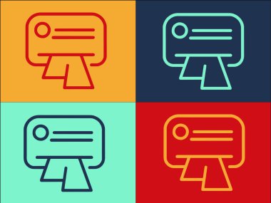 Paket Peçeteler Logo Şablonu, Basit Düz Hijyen Simgesi, Beyaz, Temiz