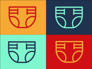 Pampers Logo Şablonu, Basit Düz Bakım Simgesi, Cilt, Kaplıca