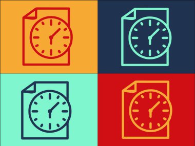 Kağıtlar Jet Lag Logo Şablonu, Basit Düz Kavram Simgesi, Seyahat, Jet
