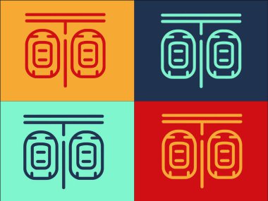 Otopark Logo Şablonu, Otomobilin Basit Düz Simgesi, Arkaplan