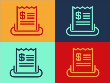 Ödeme Çeki Logo Şablonu, Ödeme, Bankacılık, Para Basit Düz Simgesi