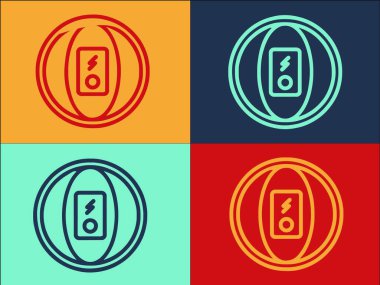 Adım Ölçer Logo Şablonu, Adım Ölçer, Sağlık ve Sağlık İçin Basit Düz Simge