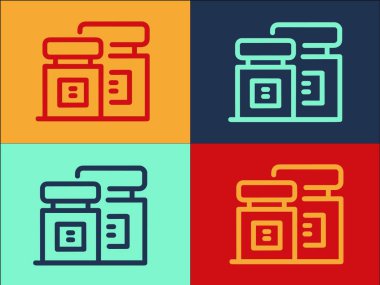 Kalem Mürekkebi Logo Şablonu, Basit Düz Kalem Simgesi, Mürekkep, Kaligrafi