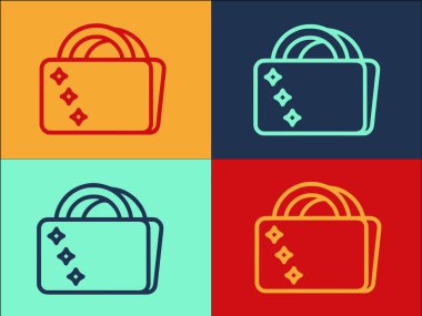 Mükemmeliyetçilik Torbası Logo Şablonu, Sözcük Düz Simgesi, Poster, Yazdırma