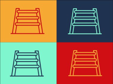 Hayvan Bariyeri Logo Şablonu, Köpek, Evcil Hayvan, Bariyer Basit Düz Simgesi