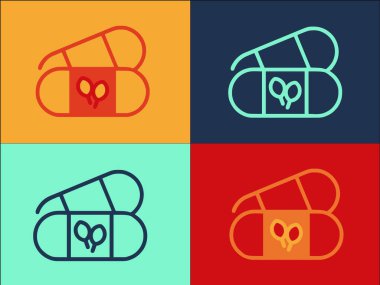 Hayvan İlacı Logosu Şablonu, Hayvan, İlaç, Sağlık İkonası Basit Düz Simgesi