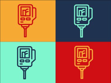 Ph Aygıt Logo Şablonu, Basit Düz Teçhizat Simgesi, Ph, Toprak