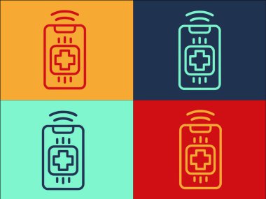 Eczane Kartı Logo Şablonu, Eczanenin Basit Düz Simgesi, Müşteri, Eczacı