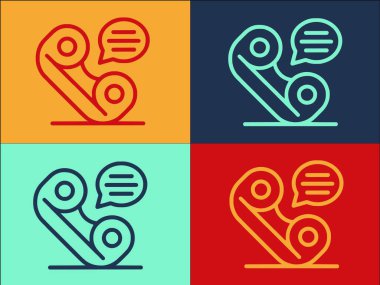 Telefon Alışveriş Logosu Şablonu, Basit Düz Telefon Simgesi, Cep Telefonu, Mağaza