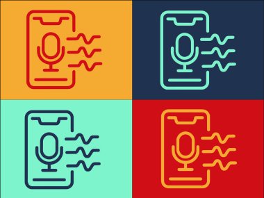 Telefon Ses Kontrol Logosu Şablonu, Basit Ses, Telefon, Teknoloji Düz Simgesi