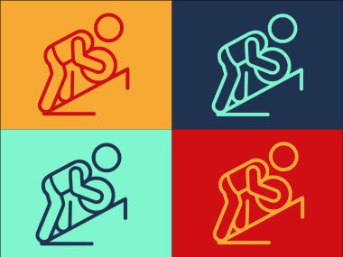 Fiziksel Rehabilitasyon Balosu Logo Şablonu, Basit Düz Rehabilitasyon Simgesi, Terapi, Balo
