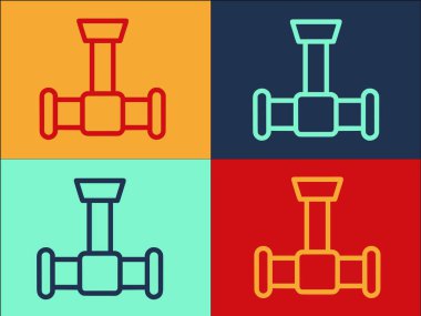 Boru Logosu Şablonu, Boru, Tüp, Boru Hattı Basit Düz Simgesi