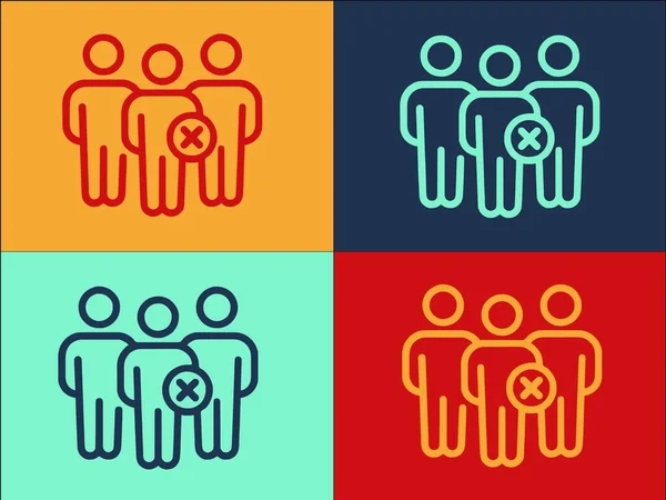 Menschen Entfernung Logo Vorlage Einfache Flache Ikone Von Virus Entfernung — Stockvektor
