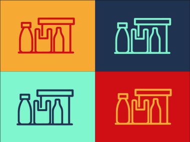 Plastik Atık Logo Şablonu, Basit Düz Atık Simgesi, Plastik, Çöp