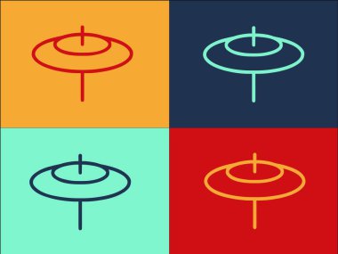 Davul Logosu Şablonu, Basit Düz Müzik Simgesi, Alet, Müzisyen