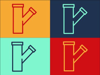 Tesisatçı Logo Şablonu, Tesisatçı 'nın Basit Düz Simgesi, Tesisat, Tamir