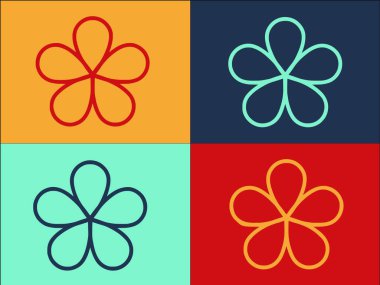 Plumeria Garden Logo Şablonu, Basit Düz Bahçe Simgesi, Çiçek, Doğa