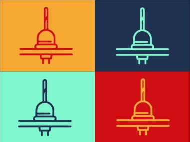 Pompa Aracı Logo Şablonu, Tesisatın Basit Düz Simgesi, Aracı, Pompacı