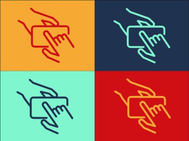 Akıllı Telefon Logo Şablonu, Akıllı Telefonun Basit Düz Simgesi, Cep Telefonu, Cep Telefonu