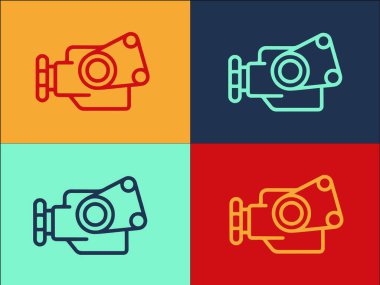 Havuz Servisi Logo Şablonu, Basit Düz Hizmet Simgesi, Bakım, Havuz