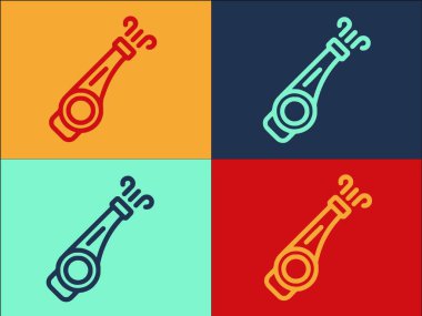 Taşınabilir Buhar Temizleyici Logo Şablonu, Basit Düz Buhar Simgesi, Temizleyici, Taşınabilir