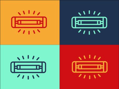 Taşınabilir Uv Işık Logosu Şablonu, Taşınabilir, Ultraviyole, Işık Simgesi