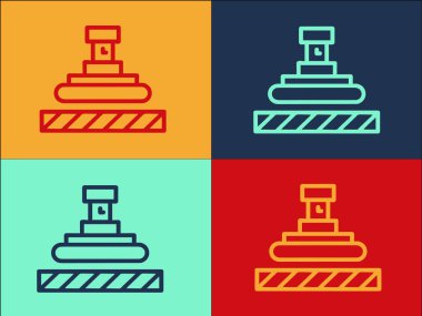 Kağıt Makinesi Logo Şablonu, Basın, Kağıt, Makine Basit Düz Simgesi