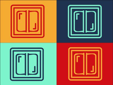 Düğme Enerji Logo Şablonu, Basit Düz El Simgesi, Enerji Kapalı