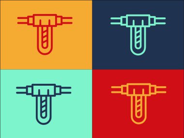 Filtre Su Logosu Şablonu İşleniyor, Suyun Basit Düz Simgesi, Arınma, Temiz