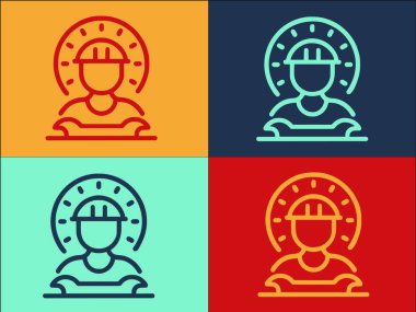 Profesyonel İletişim Mühendisi Logo Şablonu Mühendis, Profesyonel, Teknoloji Basit Düz Simgesi