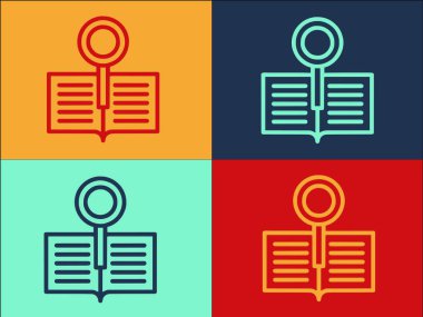 Proje Belgelendirme Logo Şablonu, Basit Düz İşletme Simgesi, Proje, Belge