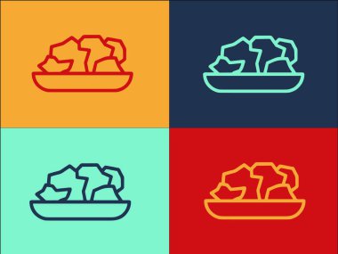 Protein Gıda Beslenme Şablonu, Basit Düz Beslenme Simgesi, Beslenme, Protein