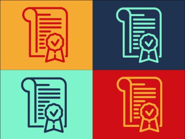 Kalite Sertifikası Logo Şablonu, Kalite, İş, Sertifika Basit Düz Simgesi