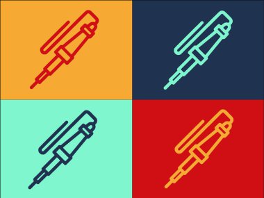 Radyo Sollama Logosu Şablonu, Radyo, Elektronik, Ekipman Basit Düz Simgesi