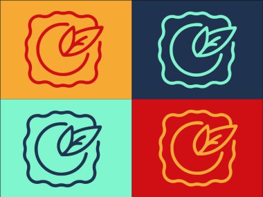 Ravioli Kültür Logo Şablonu, Geleneksel Düz Simge Ravioli, Akşam Yemeği