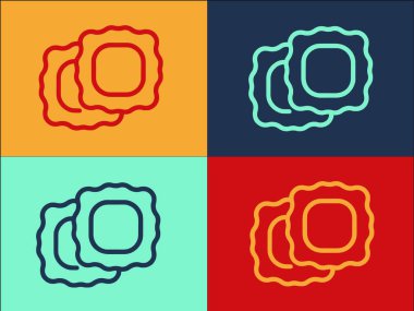 Ravioli unu Logo Şablonu, Basit Düz Yiyecek Simgesi, Ravioli, Un