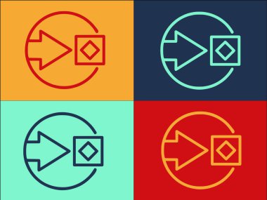 Yeniden Tasarım İşlem Logo Şablonu, Yeniden Tasarım, Kavram, Süreç Basit Düz Simgesi
