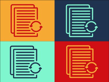 Doku Logo Şablonunu Tazele, Simgenin Basit Düz Simgesi, Doktor, Ayarla