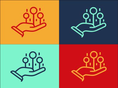 Uzaktan Erişim Logo Şablonu, Teknolojinin Basit Düz Simgesi, Uzaktan Kumanda, Laptop