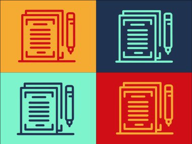 Kiralık Kontrat Logo Şablonu, Basit Düz İşletme Simgesi, Kontrat, Anlaşma