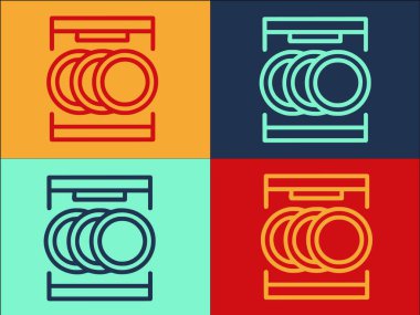 Bulaşık Makinası Isıtma Şablonu, Basit Tamir, Servis, Yıkama Simgesi