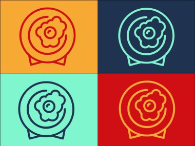 Restoran Kızarmış Yumurta Logosu Şablonu, Lokanta, Yemek, Yemek Simgesi